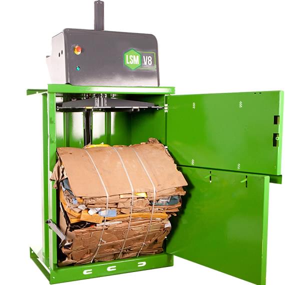 mid-size baler open