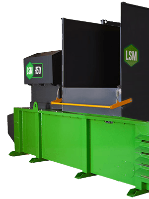 horizontal waste baler