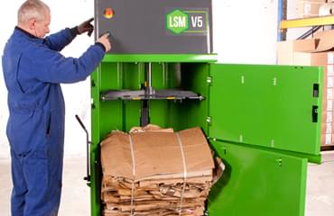 Cardboard baler