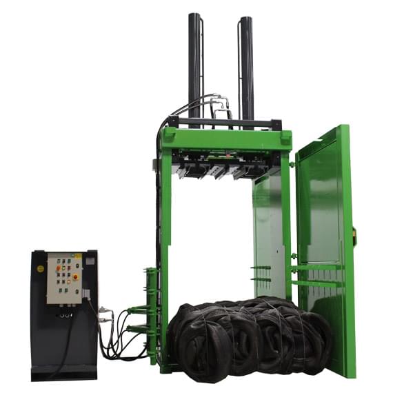 tyre baler open