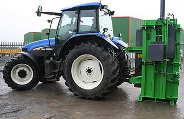 agricultural waste baler tractor mount