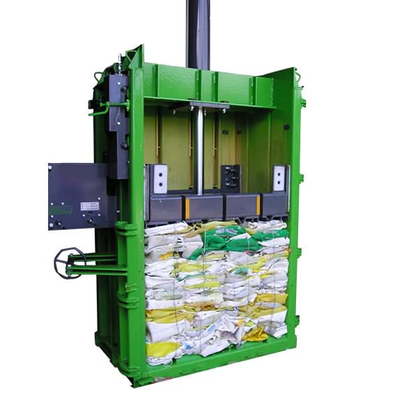 agricultural waste baler inside